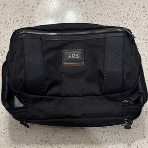 Tumi Black Men's Toiletry Bag with ERS Monogram